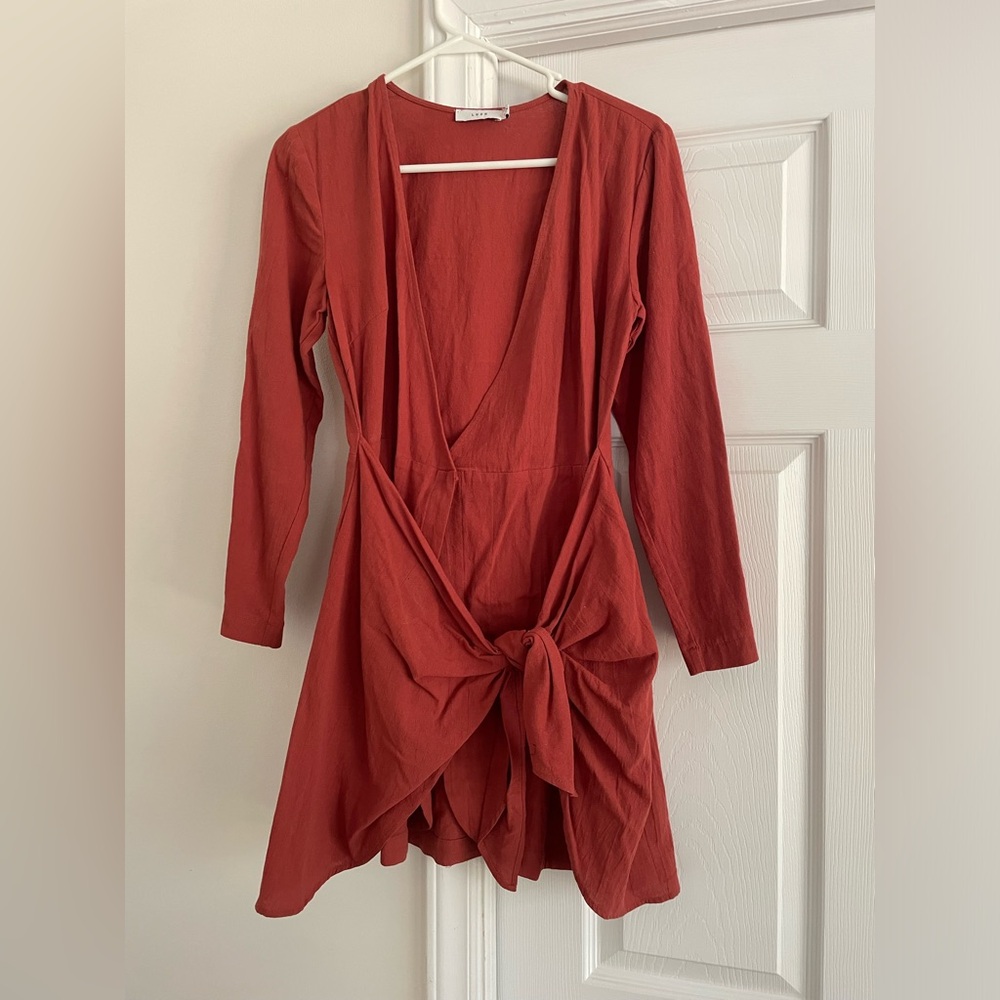 Burnt red dress